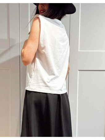 Camiseta Hombreras NOVALA Blanco HEVE