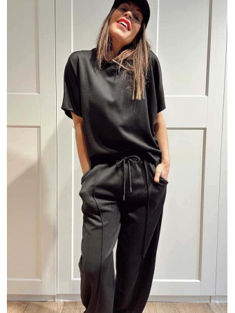 Conjunto Modal Camiseta y Pantalón KYLERAN Negro HEVE