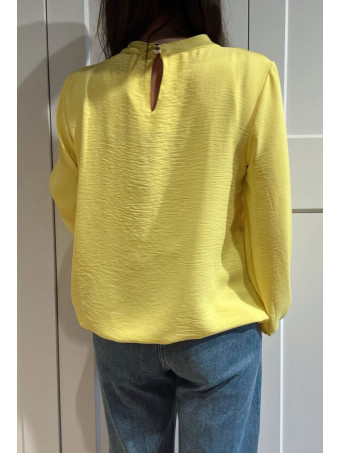 Blusa Fluida Abullonada VOLIANNE Amarillo HEVE