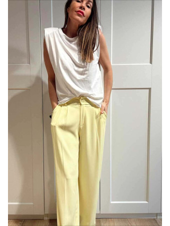 Pantalón Tailoring con Pinzas JAYCE Amarillo HEVE