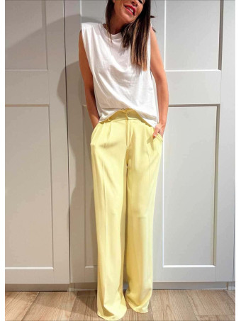 Pantalón Tailoring con Pinzas JAYCE Amarillo HEVE