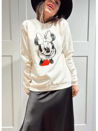 Sudadera Algodón MINNIE MOOD Beige HEVE