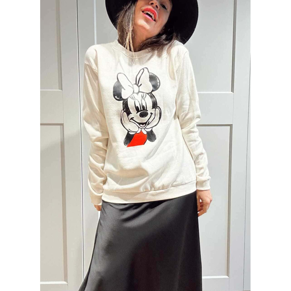 Sudadera Algodón MINNIE MOOD Beige HEVE