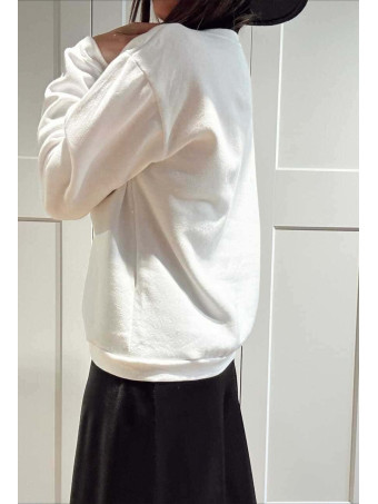 Sudadera Algodón MINNIE MOOD Blanco HEVE