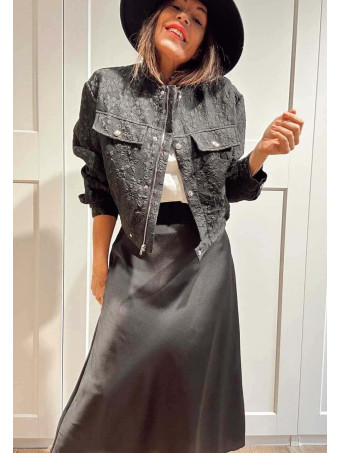 Chaqueta Bomber Relieve SOOLEN Negro HEVE