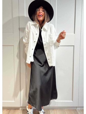 Sobrecamisa Vaquera con Bordados RYZENTH Blanco HEVE