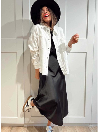 Sobrecamisa Vaquera con Bordados RYZENTH Blanco HEVE