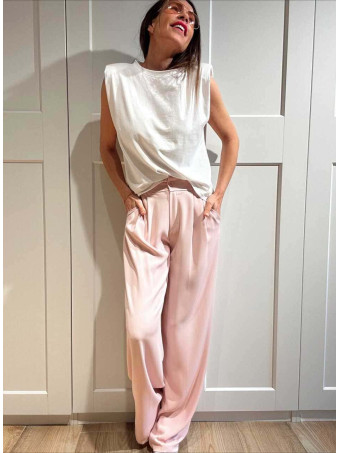 Pantalón Tailoring con Pinzas JAYCE Rosa HEVE