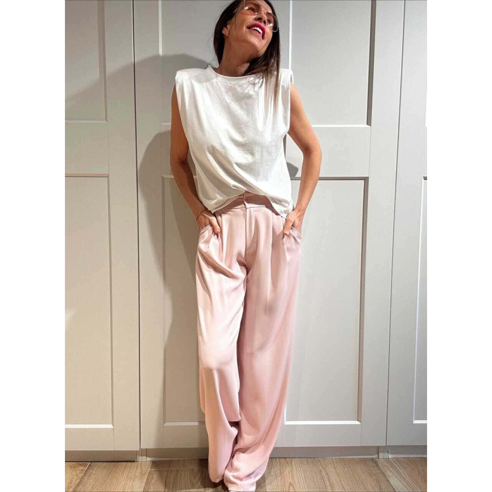 Pantalón Tailoring con Pinzas JAYCE Rosa HEVE