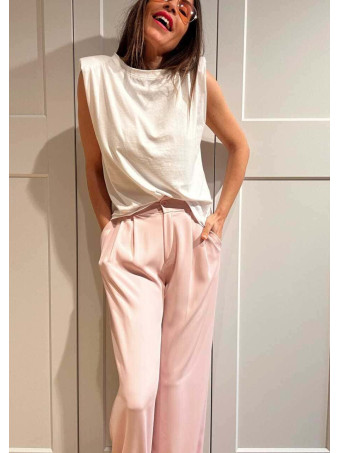 Pantalón Tailoring con Pinzas JAYCE Rosa HEVE