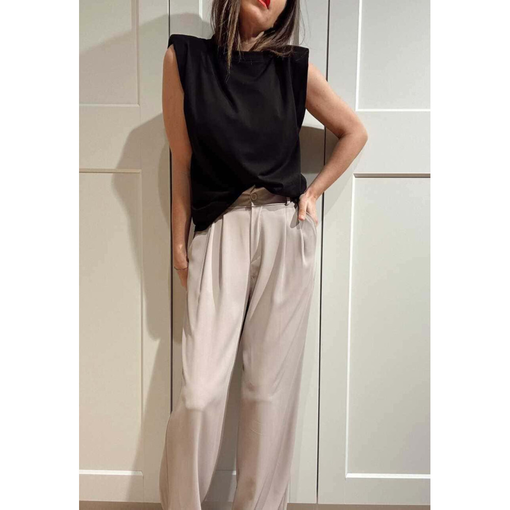 Pantalón Tailoring con Pinzas JAYCE Taupe HEVE