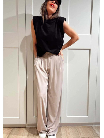 Pantalón Tailoring con Pinzas JAYCE Taupe HEVE