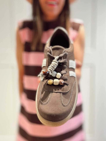 Deportiva Combinada Abalorios KNOTLY Marrón HEVE