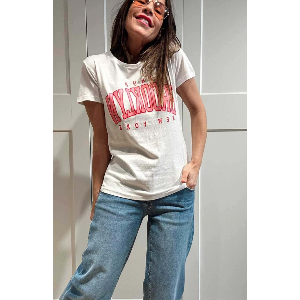 Camiseta Algodón BROOKLYN 1898 Blanco HEVE