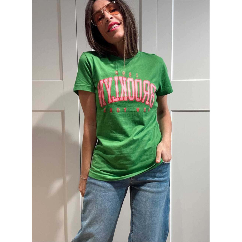 Camiseta Algodón BROOKLYN 1898 Verde HEVE
