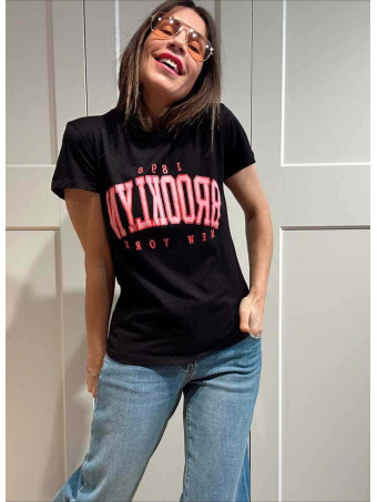 Camiseta Algodón BROOKLYN 1898 Negro HEVE