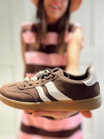 Deportiva Combinada Abalorios KNOTLY Marrón HEVE