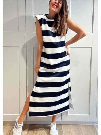 Vestido Rayas Soft Touch DALYNNE Marino HEVE
