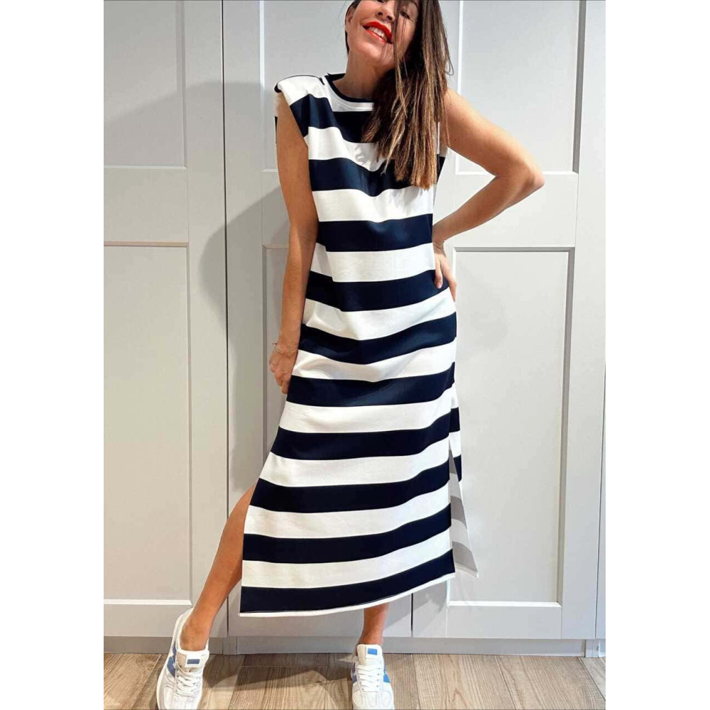 Vestido Rayas Soft Touch DALYNNE Marino HEVE