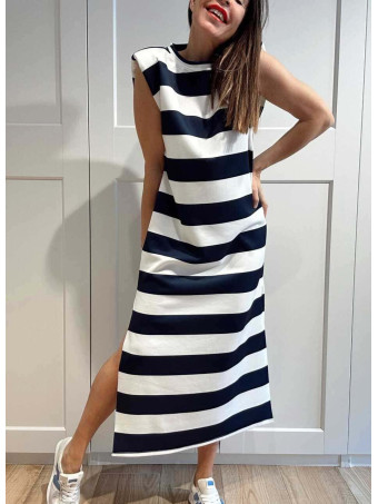 Vestido Rayas Soft Touch DALYNNE Marino HEVE