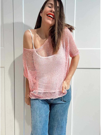 Conjunto Punto Calado NAYMA Rosa HEVE