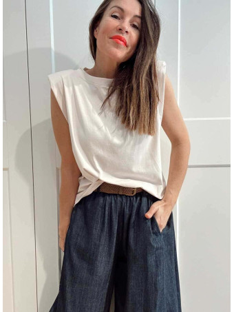 Camiseta Hombreras NOVALA Beige HEVE