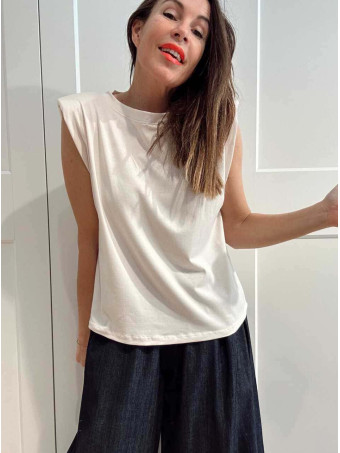 Camiseta Hombreras NOVALA Beige HEVE