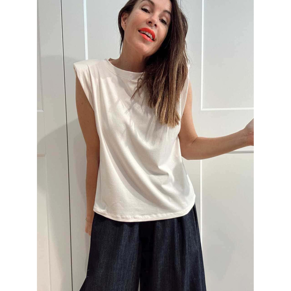 Camiseta Hombreras NOVALA Beige HEVE