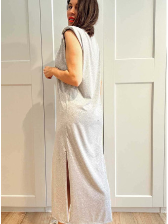 Vestido Básico Hombreras VARSOVIE Gris HEVE