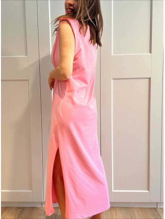 Vestido Básico Hombreras VARSOVIE Rosa HEVE