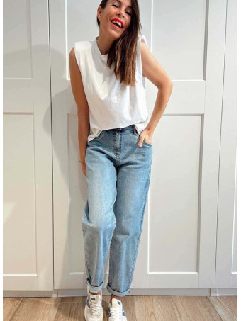 Jeans Balloon Tiro Alto CLOUDSTER HEVE