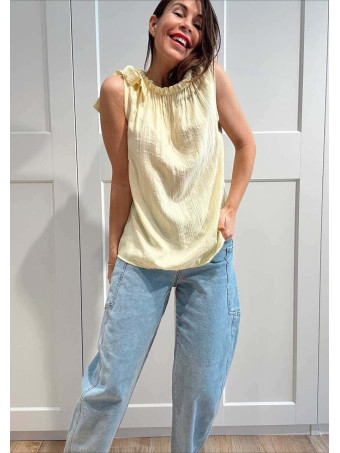 Cuerpo Crepado con Lazada TIREVA Amarillo HEVE