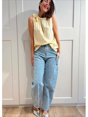 Cuerpo Crepado con Lazada TIREVA Amarillo HEVE