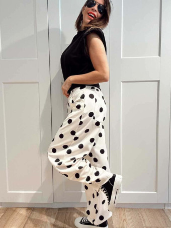 Pantalón Balloon Lunares...