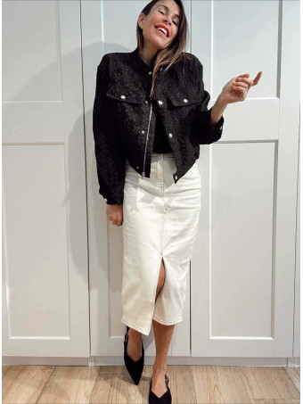 Falda Vaquera Midi HAELYN Crudo HEVE