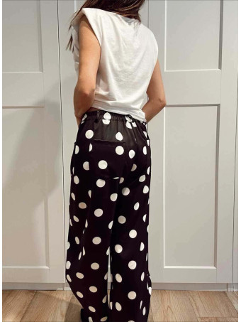 Pantalón Balloon Lunares MOONELLE Negro HEVE