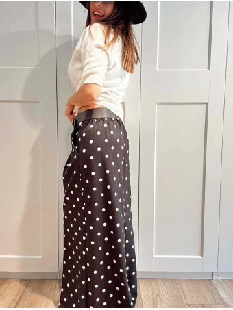 Pantalón Palazzo Lunares DOTTINGHAM Negro HEVE