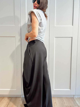 Pantalón Balloon Doble Botón RINLEY Negro HEVE