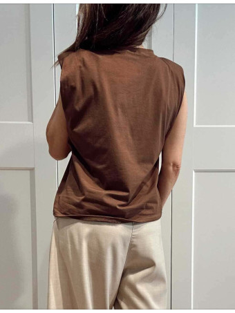 Camiseta Hombreras NOVALA Marrón HEVE