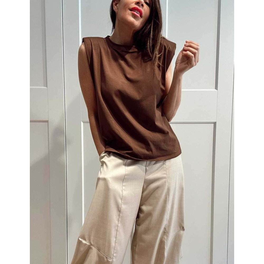 Camiseta Hombreras NOVALA Marrón HEVE