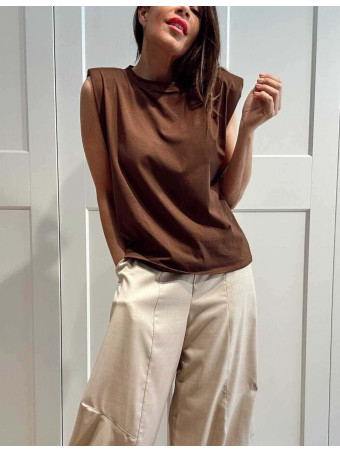 Camiseta Hombreras NOVALA Marrón HEVE