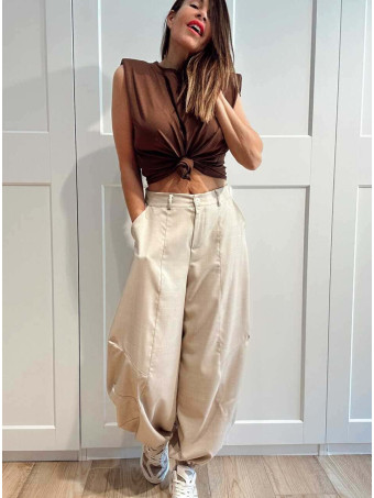 Camiseta Hombreras NOVALA Marrón HEVE