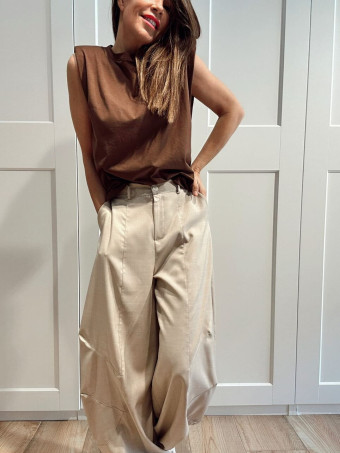 Pantalón Jogger Balloon NIMBLE Beige HEVE