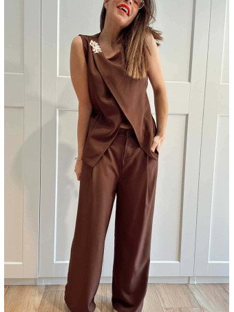 Conjunto Cuerpo y Pantalón NAYUME Marrón HEVE