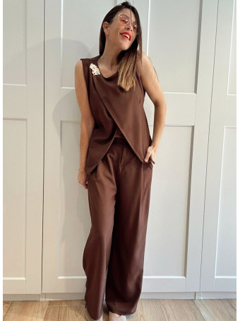 Conjunto Cuerpo y Pantalón NAYUME Marrón HEVE