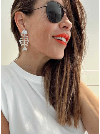 Pendientes Dancers Raspa SWAILA Plata HEVE