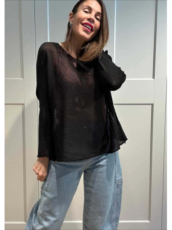 Punto Ligero Algodón MARZIO Negro HEVE