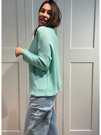 Punto Ligero Algodón MARZIO Aguamarina HEVE