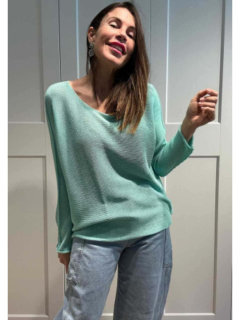 Punto Ligero Algodón MARZIO Aguamarina HEVE