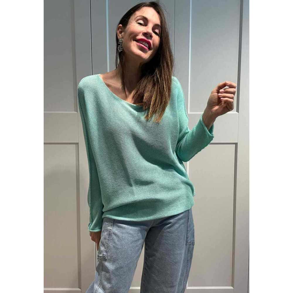 Punto Ligero Algodón MARZIO Aguamarina HEVE